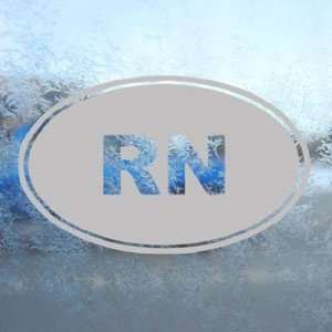  RN Registered Nurse Logo Gray Decal Truck Window Gray 