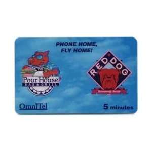  Collectible Phone Card 5m Red Dog Beer & The Pour House 