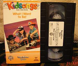 Kidsongs What I Want To Be Vhs Video FREE EXP US SHIPPING w/tracking 