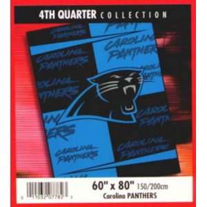  NFL Football Carolina Panthers Blanket 4th Quarter Mink 
