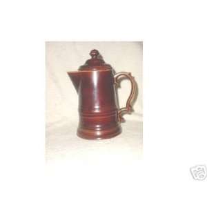  Vintage Brown Porcelain Teapot or Coffee Pot from Japan 