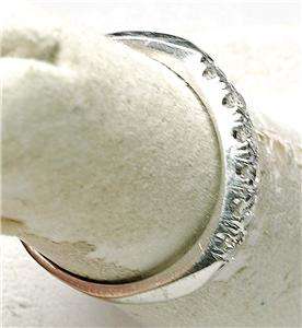 Antique Platinum 35 to 40 points Mine Cut Diamond wedding Band Ring 