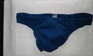 Calvin Klein Mans Rare Underwear Thong Blue New Sz L  