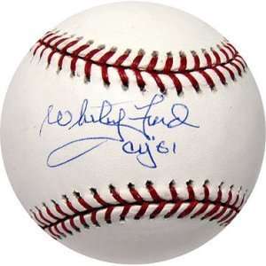  Whitey Ford Signed Ball   with CY 61 Inscription Sports 
