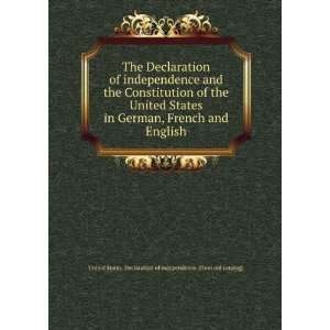  The Declaration of independence and the Constitution of 