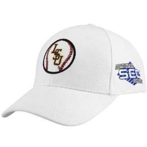 LSU Tigers White Adjustable Baseball Hat Sports 