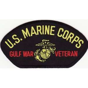  US Marine Corps Gulf War Veteran Cap Patch, 5x2.75 inch 