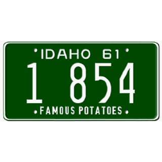 1961 IDAHO STATE PLATE  EMBOSSED WITH YOUR CUSTOM NUMBER  