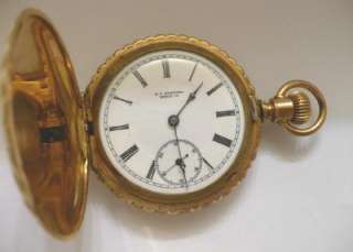 1890s New York Standard 6 Size Hunter Case Pocket Watch  