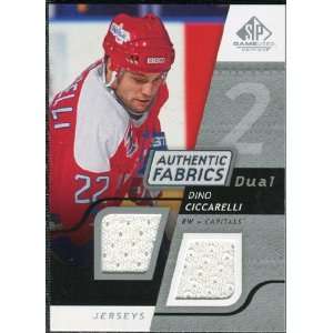   Used Dual Authentic Fabrics #AFDC Dino Ciccarelli Sports Collectibles