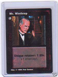 MR. WINTHROP Jyhad Card Rare VTES 1st Mint CCG VAMPIRE1  