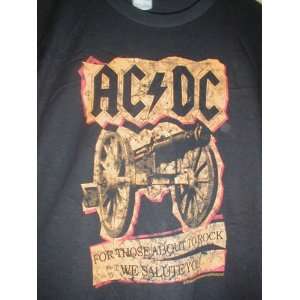 AC/DC For Those About To Rock We Salute You Large T Shirt 