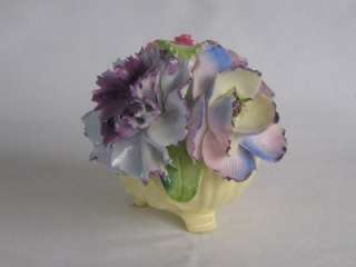 Vintage Handmade Radnor Art Pottery Bone China Staffordshire Floral 