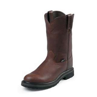 Mens JUSTIN BOOTS BROWN TRAPPER COWHIDE ST WK4921  