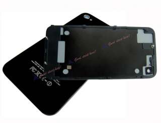   Back Housing Cover Glass Assembly+Black Bezel Frame for Iphone 4S 4GS