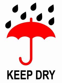 300 4x3 Keep Dry Umbrella Shipping Labels / Stickers  