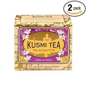 Kusmi Russian Evening Teabags, 1.55 Ounce Boxes (Pack of 2)  