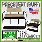   Precedent Golf Cart Rear Flip Back Folding Seat Kit Plastic Cargo Bed