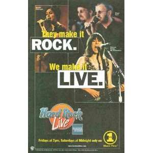 Hard Rock Live VH 1 Ringo Star, Natalie Imbruglia, Chrissie Hynde The 