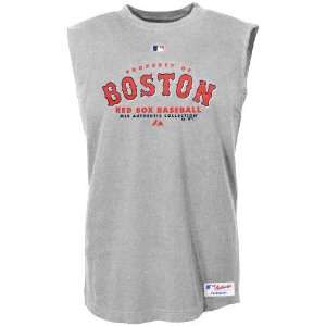 Majestic Boston Red Sox Ash Property Of Sleeveless T shirt  