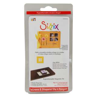 Window Panes 4 Sizzix Movers & Shapers Magnetic Die 654946  