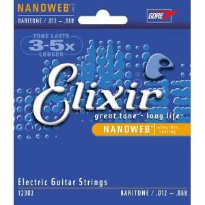  Elixir Strings Electric Guitar Strings, 6 String Baritone 