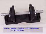 You Will Get A Set (2) 52.5 LBS Dumbbells with Two Dumb Trays,