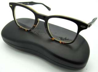 AUTHENTIC RAYBAN RB 5244 5028 BLACK HAVANA YELLOW RX ABLE EYEWEAR 