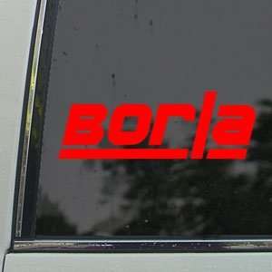 Borla Exhaust Red Decal Car Truck Bumper Window Red 