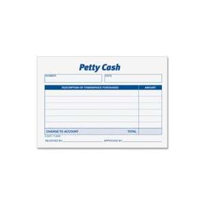 two signature format for extra cash control. Pad contains white bond 