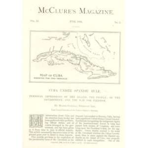  1898 Cuba Under Spanish Rule by General Fitzhugh Lee 