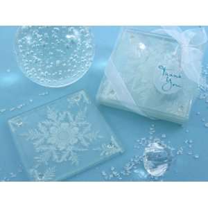 Wedding Favors Shimmering Snow Crystal Frosted Snowflake 