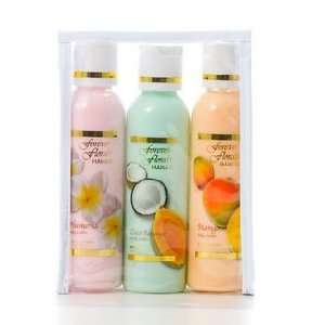   SET OF 3 HAWAIIAN SCENTED BODY LOTION   TRAVEL PACK ASSORTMENT Beauty