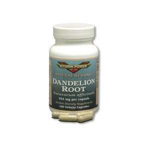  Dandelion (Root) 100 454mg Capsules per Bottle (6 Pack 