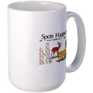  Spots Happen Grey Large Mug by  