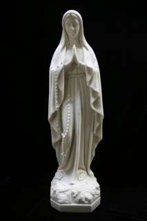 Large Virgin Mary of Lourdes Statue Sculpture Marble  