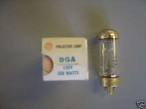 DGA 300 watt, 120 volt projection lamp bulb (2)  