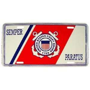  U.S. Coast Guard Semper Paratus License Plate Automotive