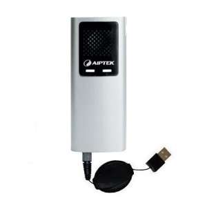  Retractable USB Cable for the Aiptek PocketCinema T30 with 