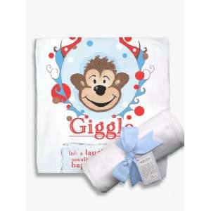   of Mine Designs Definition Giggle Receiving/Swaddling Blanket Baby