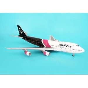  Jcwings European Air Charter 747 200 1/200 Pink #G BDXG 