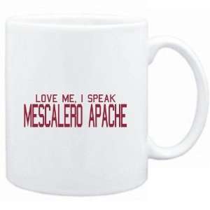 Mug White  LOVE ME, I SPEAK Mescalero Apache  Languages  