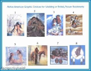 Native American Southwestern Wedding Favors Bookmarks  