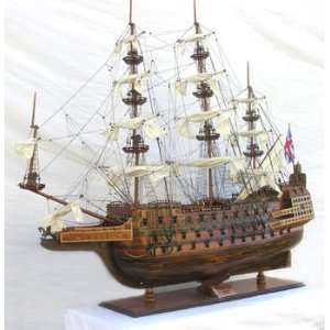  58 H.M.S. Sovereign of the Seas XL Wooden Model With Free 