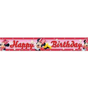 Minnie Mouse Red Polka Dot Party Happy Birthday Banner   4.65m  
