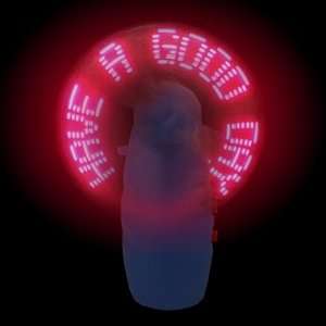  LED Programmable Message Pocket Fan & Rave Toy Everything 