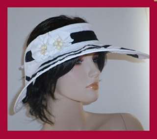 New Elegant White Sun Floppy Wide Brim Visor Garden Hat  
