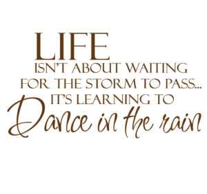 Life isnt about Waiting Vinyl Wall Quote Decal Letter  