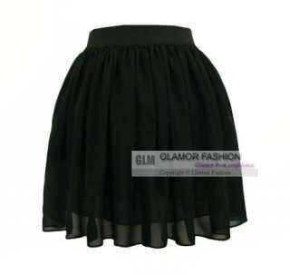 New Cute Chiffon Mini Skirt XS~3XL #GF0648  