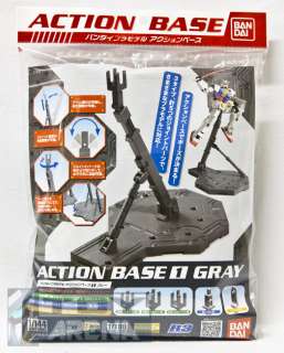 Bandais Action Base is designed to hold SD BB Gundam, 1/144 HGUC, HG 